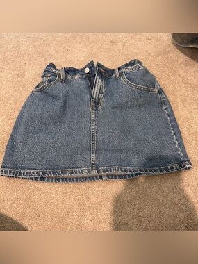 art class Blue Denim A-Line Mini Skirt